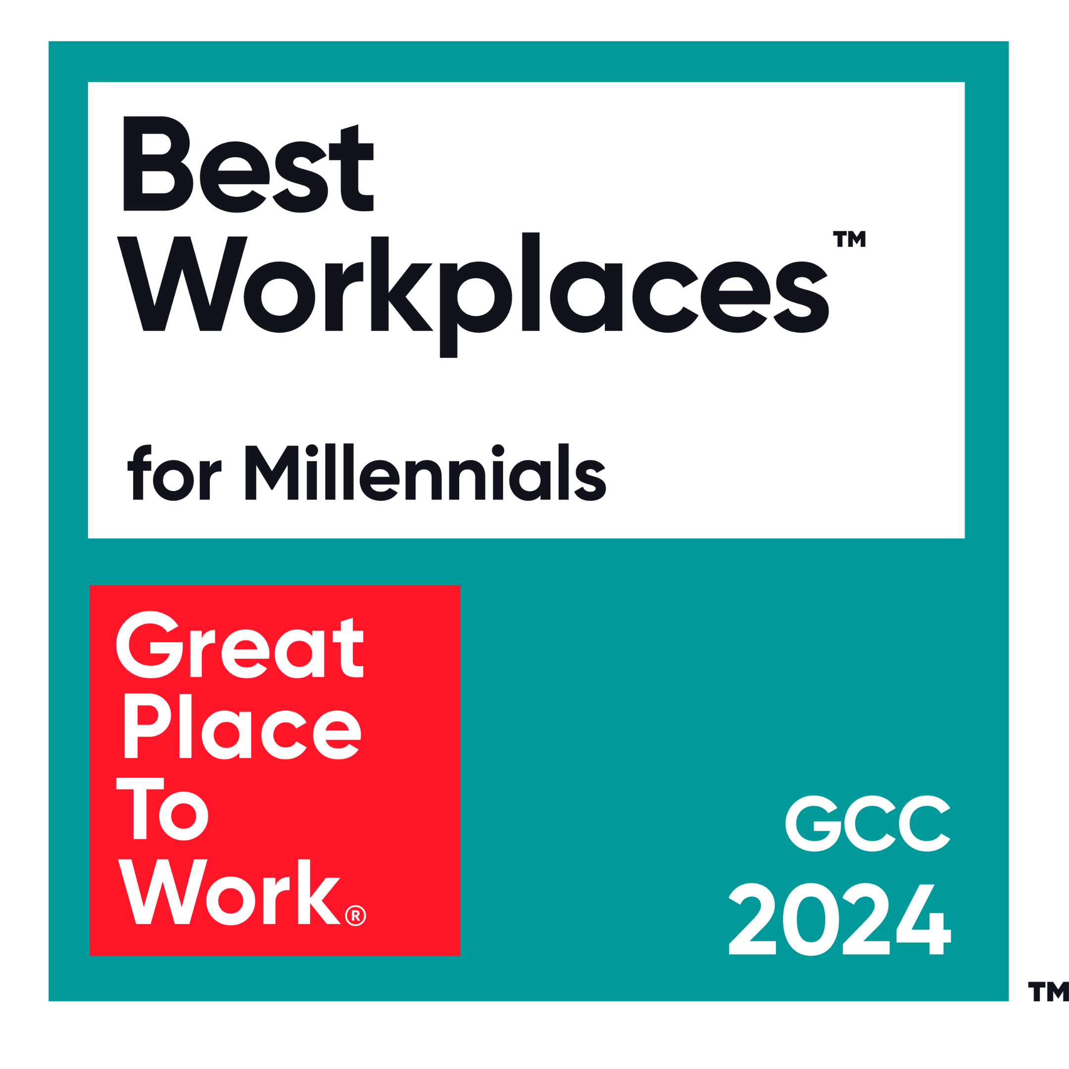 Best Workplaces for Millennials 2024 badge